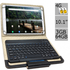 Планшет-телефон Hoozo MT Pad 364 LTE 3/64 Pink + Чехол с Bluetooth клавиатурой