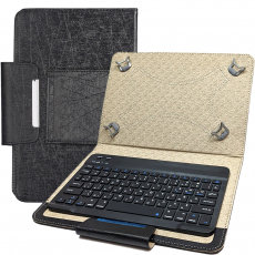 ЧЕХОЛ-ПОДСТАВКА универсальная с Bluetooth КЛАВИАТУРОЙ для планшетов (9.5", 9.6", 9.7",10" ,10.1"), Black