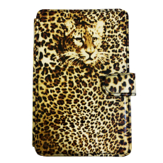 Универсальная чехол-книжка подставка для планшетов с диагональю 7" Принт под леопарда