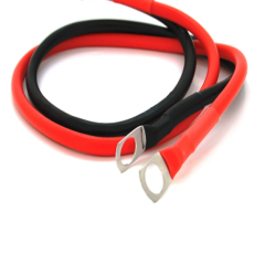 Комплект мідних кабелів для під'єднання акумуляторів з клемами М8\1м\ переріз 16мм